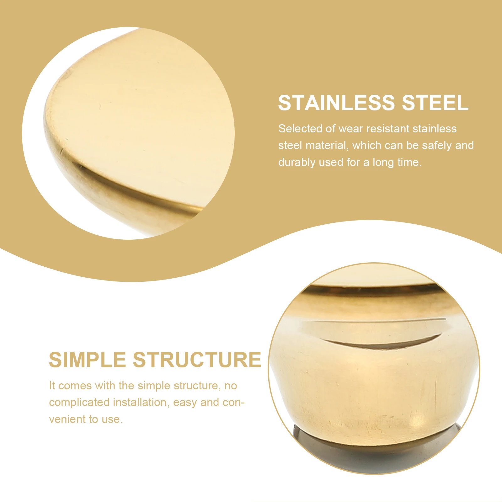 

3pcs Stainless Steel Pot Lid Knobs Wear-Resistant Replacement Handles For Cookware Universal Pan Lid Accessories Kitchen Pot