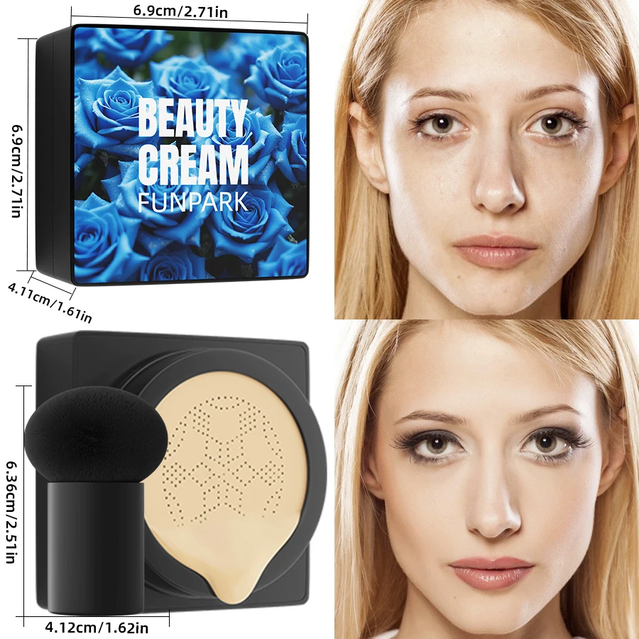 Base mágica hidratante de 5 colores, cojín de aire, crema CC, corrector de cabeza de seta, Base de maquillaje facial de larga duración, regalo cosmético