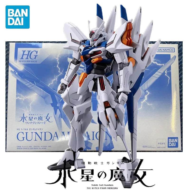 

В наличии BANDAI Mobile Suit Gundam: The Witch from Mercury HG 1/144 Gundam Naion Аниме Фигурки Сборная коллекция игрушек