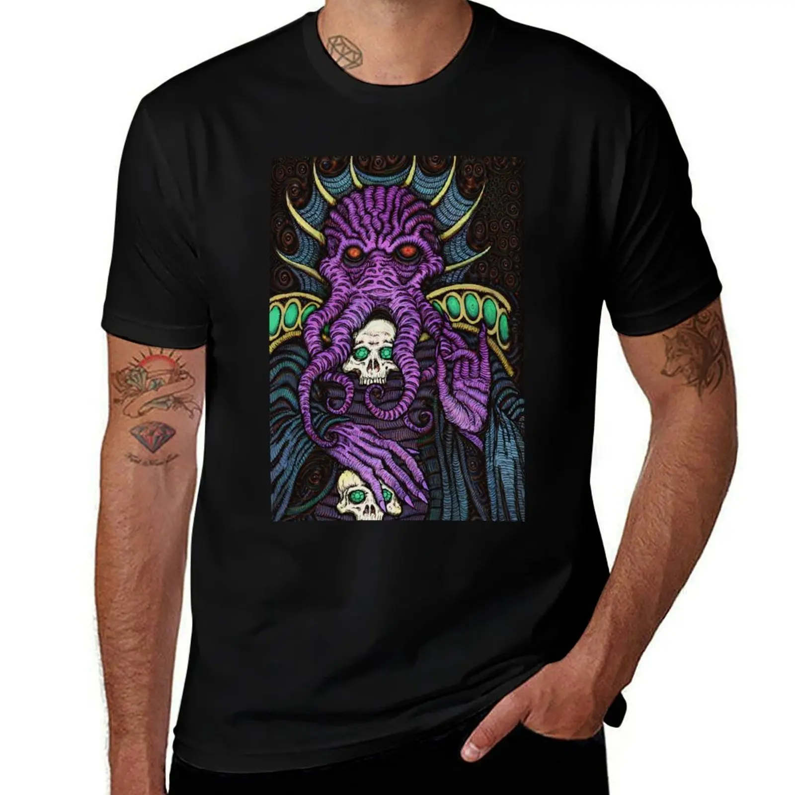 Mind Flayer - Azhmodai 2018 T-Shirt Large Size Casual Short Sleeve Top T-Shirt