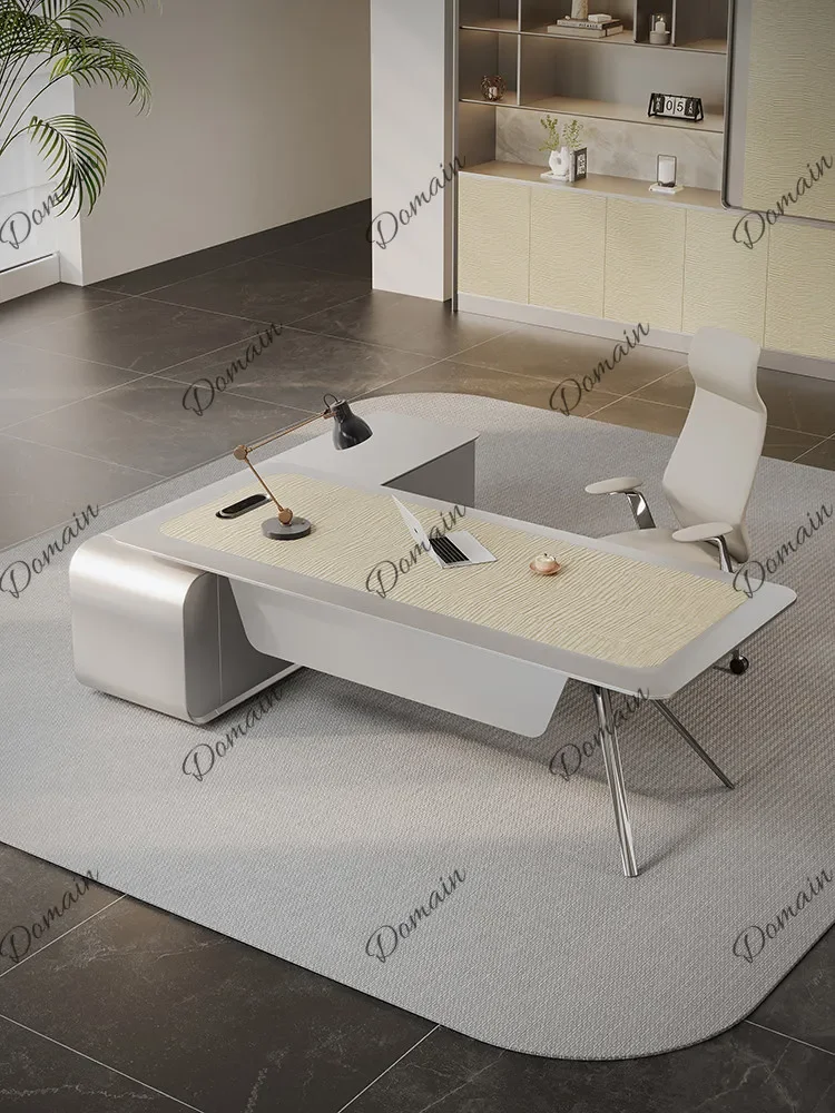 BJ Modern Executive Desk Set With High-End Managerial Office Table For Boss CEO Leader