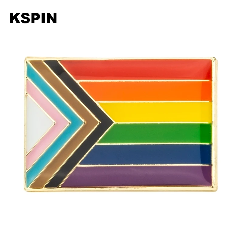 التقدم فخر شارة رمز دبوس شارات معدنية الزخرفية بروش دبابيس للملابس بروش مجوهرات XY0773