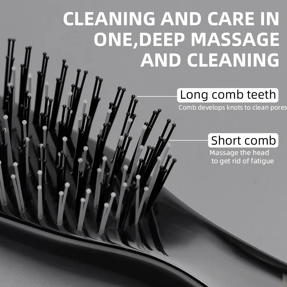 Premium Hair Massager Scalp Brush - Shampoo Brush Wet Plastic Detangling Hair Cleaning Comb for Enhanced Hair Care