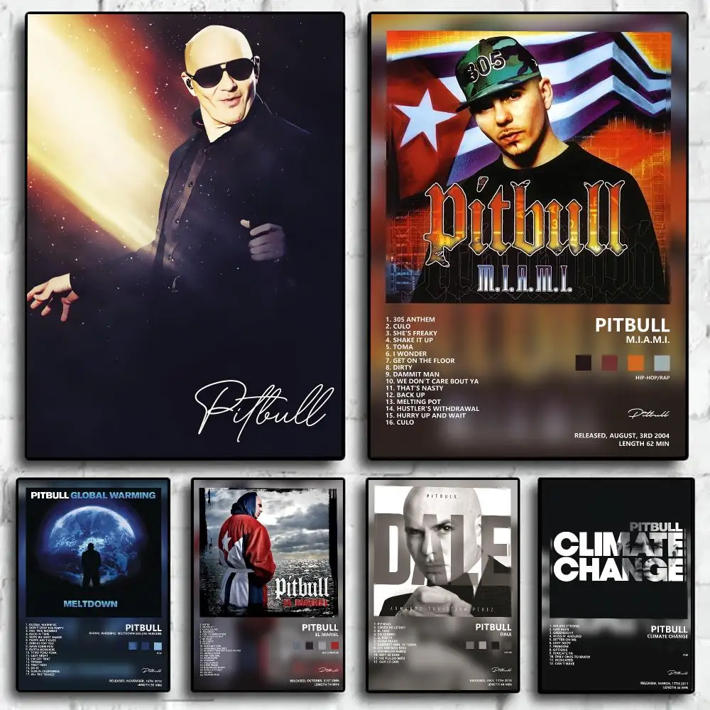 Rapper P-Pitbull Poster Trendy Wall Art Aesthetic Room Decor Print Living Room Bedroom Home Decoration