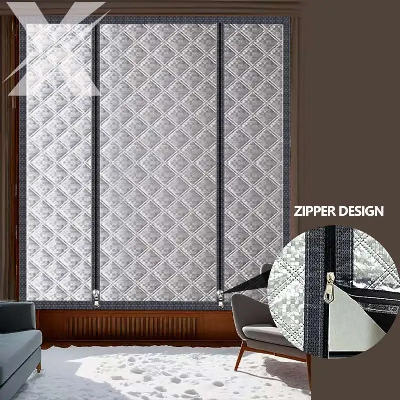 Winter version with cotton blackout curtains for windproof cold proof antifreeze and warmth. Zipper version without punching