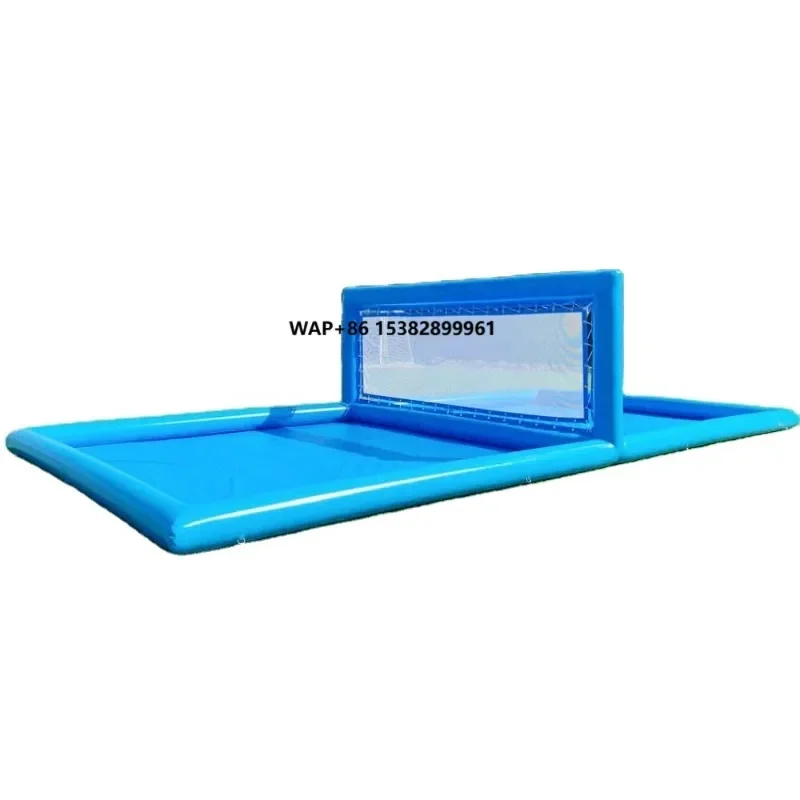 Commercial Grade Inflatable Water Volleyball Court Backyard Beach Outdoor Sport Game With 800w Air Pump