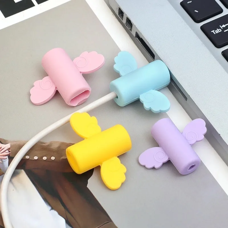 Cell Phone Charger Cable Protector Cover Anti-Breaking Cute Charging Wire USB Cable Protective Sleeve for IPhone Samsung Android