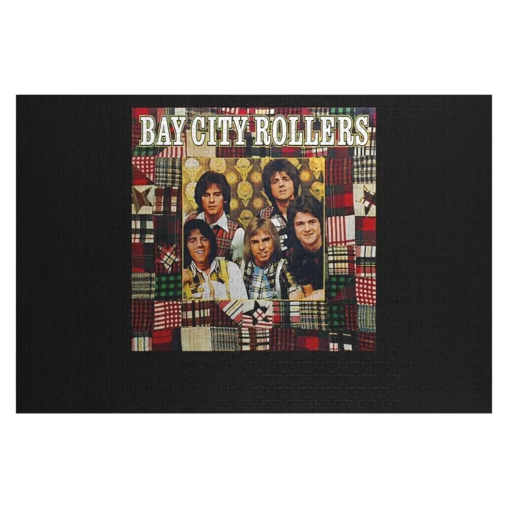 Mens Best Band Bay City Rollers Music Rock Gift For Fans Jigsaw Puzzle Photo Custom Wooden Animal Puzzle