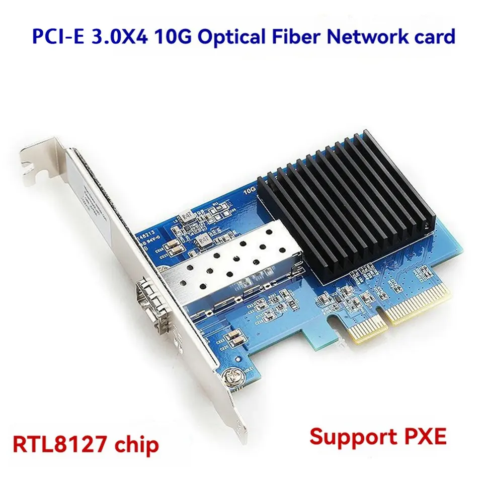 10G Ethernet Network Card PCI-E 3.0 4X Single RJ45 Port RTL8127