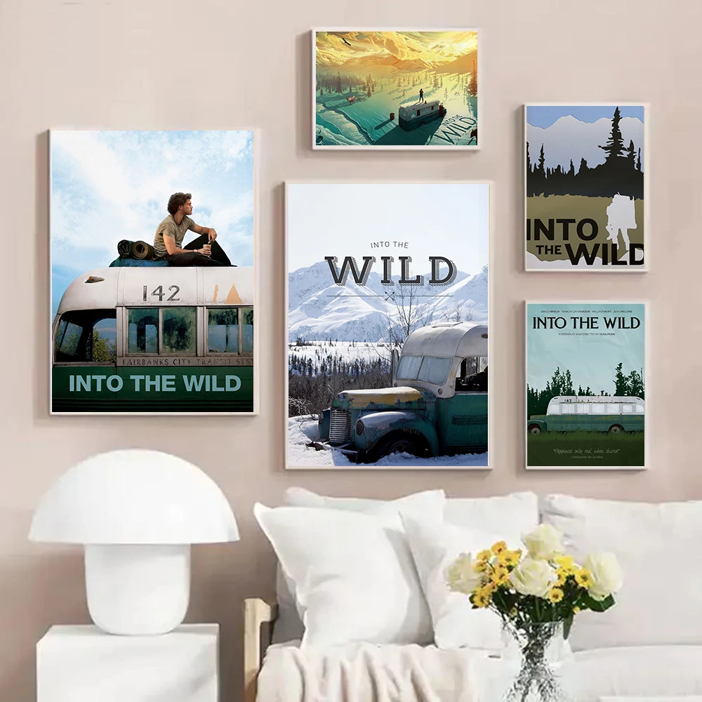 Adventure Philosophy Thinking Film Into the Wild Poster Searching for Freedom Prints Canvas Painting Wall Art Picture Home Decor