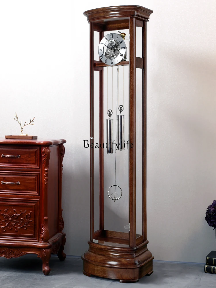 European-Style Floor Vertical Clock Mechanical Retro Affordable Luxury Modern Minimalist the Grandfather Clock