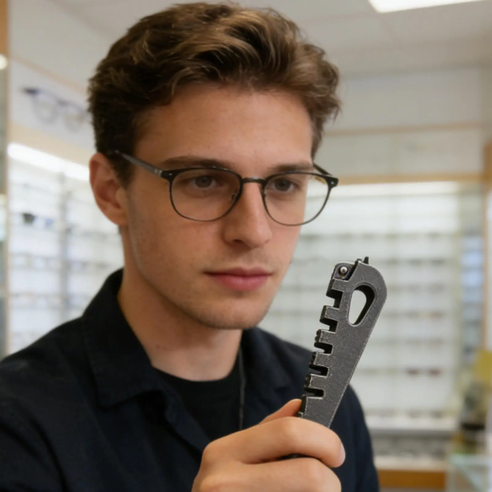 Eyeglass Temple Adjustment Tool Frame Adjustment Function 5-In-1 Anti-Slip Professional Bender Eyeglass Temple Bend Adjustment