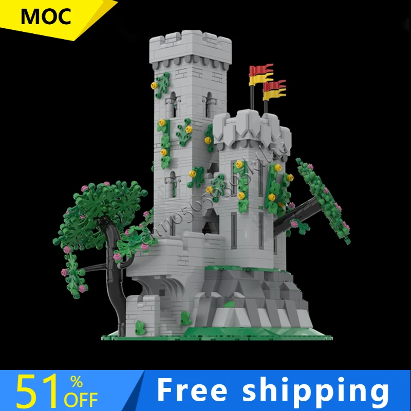 

1717 шт., средневековая модель с видом на улицу, Moc, строительные кирпичи, горный выход, технология, модульные подарки, рождественские игрушки, набор «сделай сам», сборка