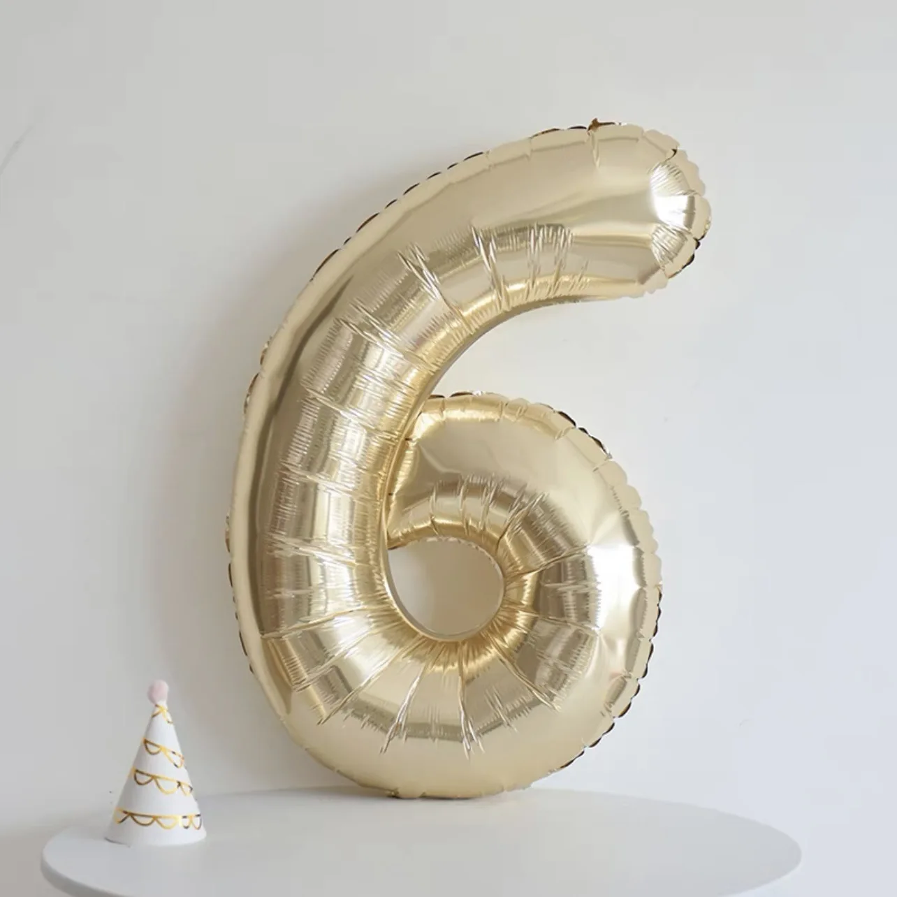 Geburtstagsballon mit Champagner-Gold-Zahlen, 101,6 cm, große Chrom-Gold-Zahlen-Folienballons für Geburtstag, Neujahr, Jahrestag, Dekoration – Detail 16