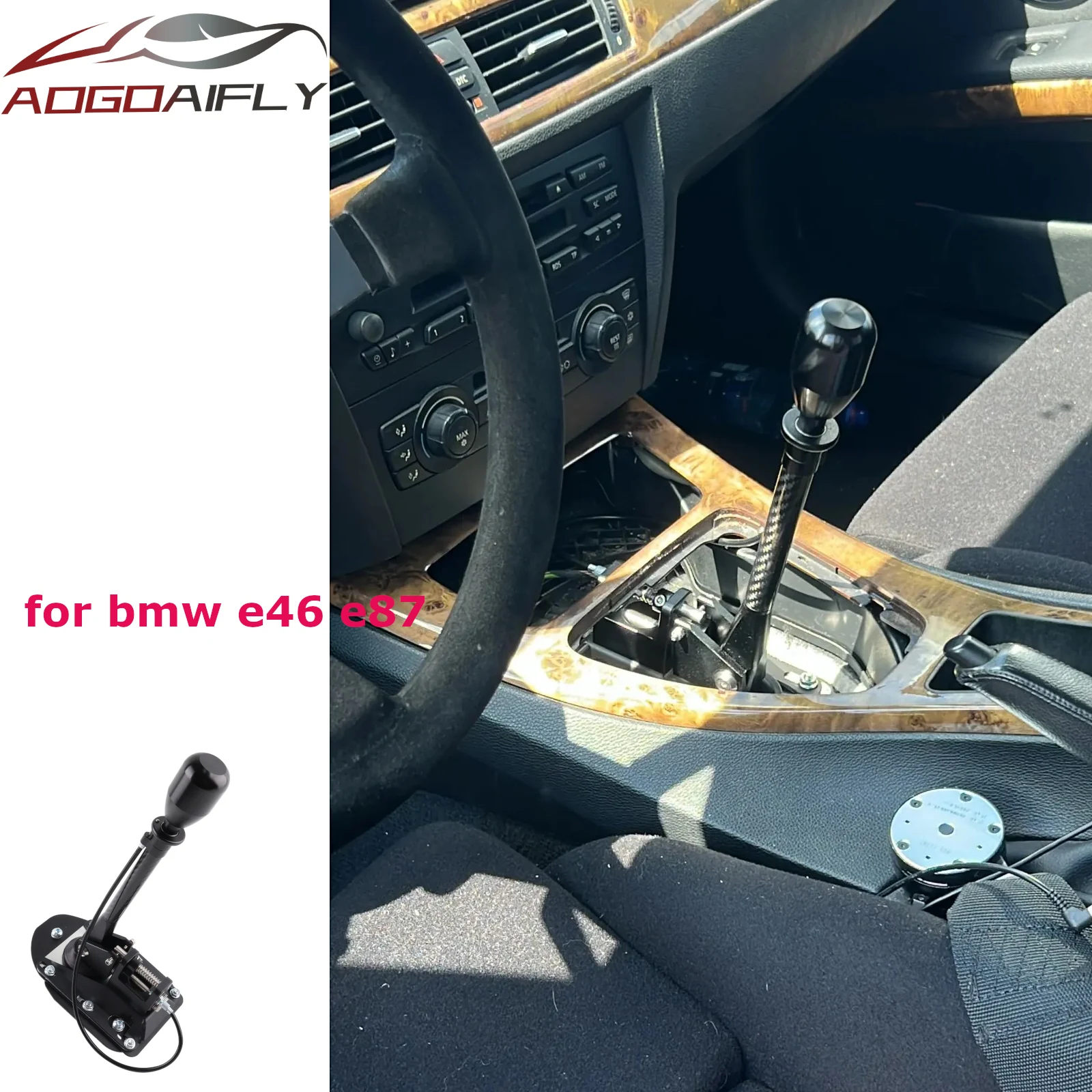 E46 E87 Short Shifter Gear Lever Knob Box Direct Fit For BMW E30 E36 E46 E8X E9X Gearbox
