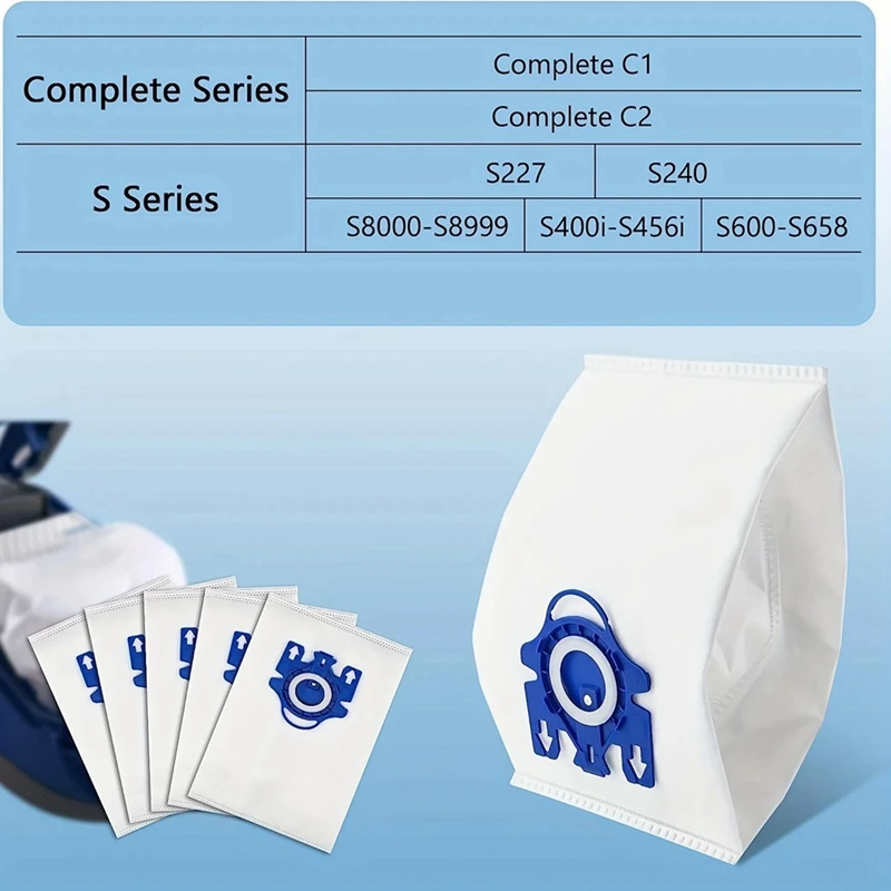 Miele Gn 진공 청소기용 3D 에어클린 먼지 봉투 교체, Miele Classic C1,Complete C1 C2 C3 S227 S240 S270 S400
