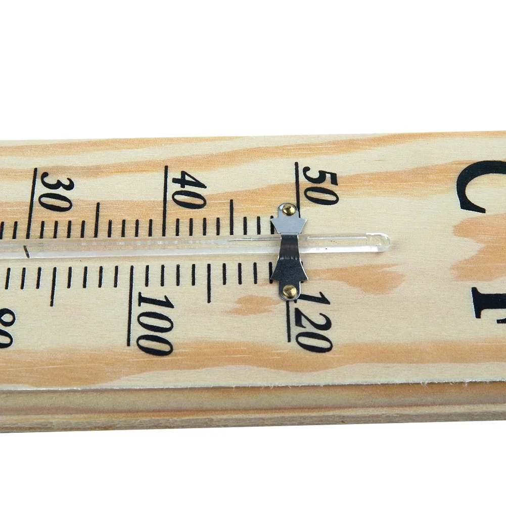 Tool Wooden Thermometer Outdoor Wooden 40cm X 7cm X 1cm Garden Décor Pine + Red Kerosene Thermometer 1pcs Durable