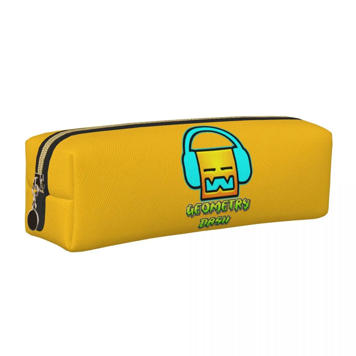 Music Geometry Dash Game Pencil Cases Lovely Geometric Dash Pen Bags Girls Boys Big Capacity Students School Gift Pencil Pouch