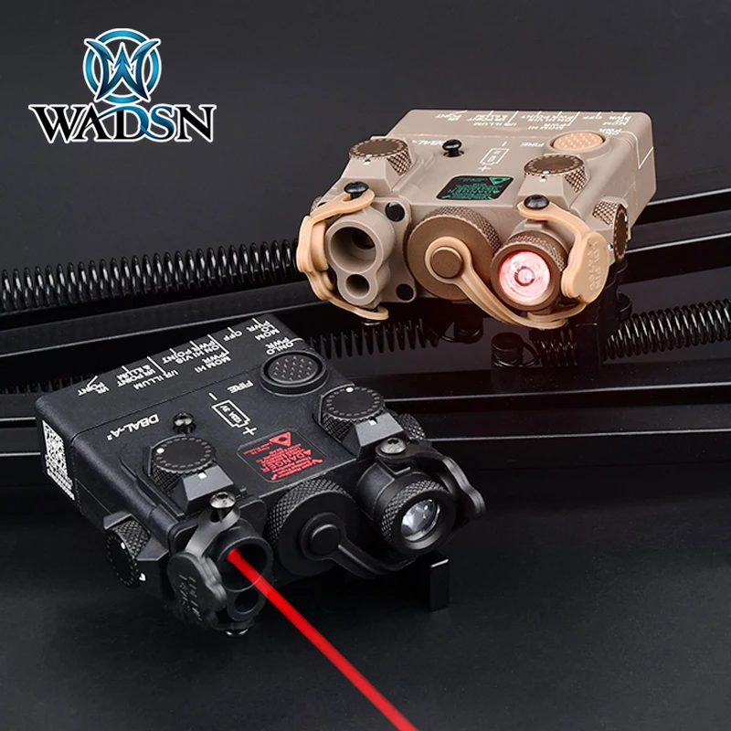 

NEW WADSN DBAL A2 IR Light + Red/Green Laser + IR Laser Night Version DBAL-A2 PEQ-15 Fit 20mm Picatinny Rail Hunting Weapon Lamp