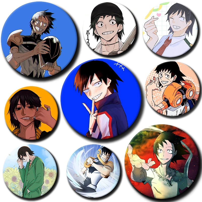 

58mm Cartoon Character Hanta Sero Soft Button Pin Hero Anime Brooch Creative Badge for Backpack Clothes Decoration Gift