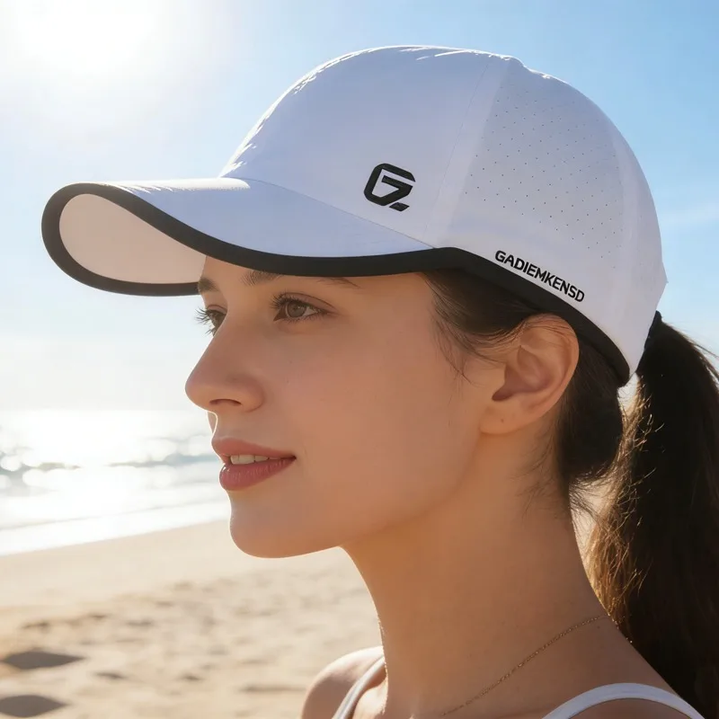 

GADIEMKENSD Light-Thin Sport Caps Perforated Coll Hats Adult Quick Drying Hat Unisex Waterproof Breathable Cap