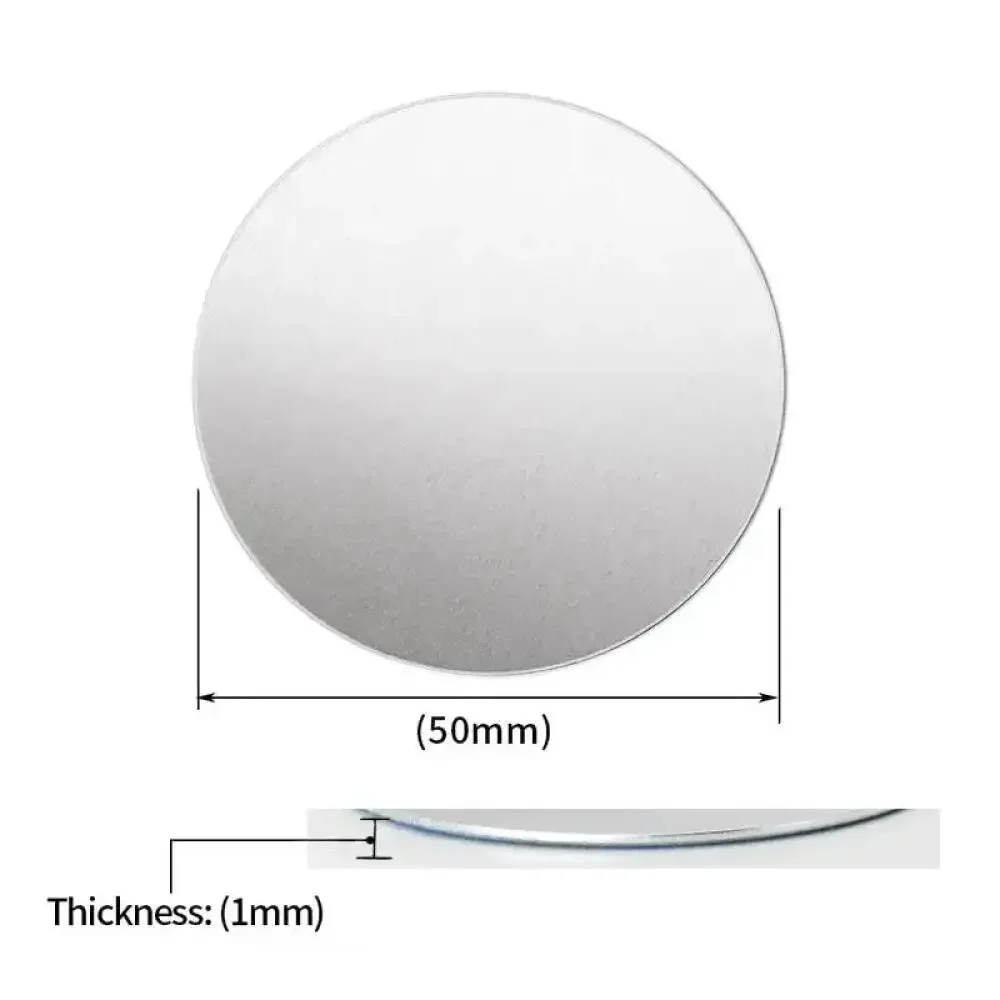 1-4Pcs 50-120mm 1060 Aluminum Round Disc, 0.5-6mm Thick Metal Plate for CNC Milling, Prototyping & Model Making