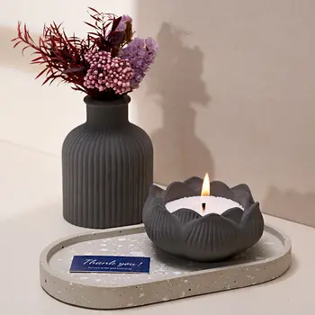 Silikonová forma na beton, váza, svícen, úložný box, sádrová pryskyřičná forma, bytové dekorace, stolní ozdoby 10 nejlepší prodej silikonové formy na sádru - №8