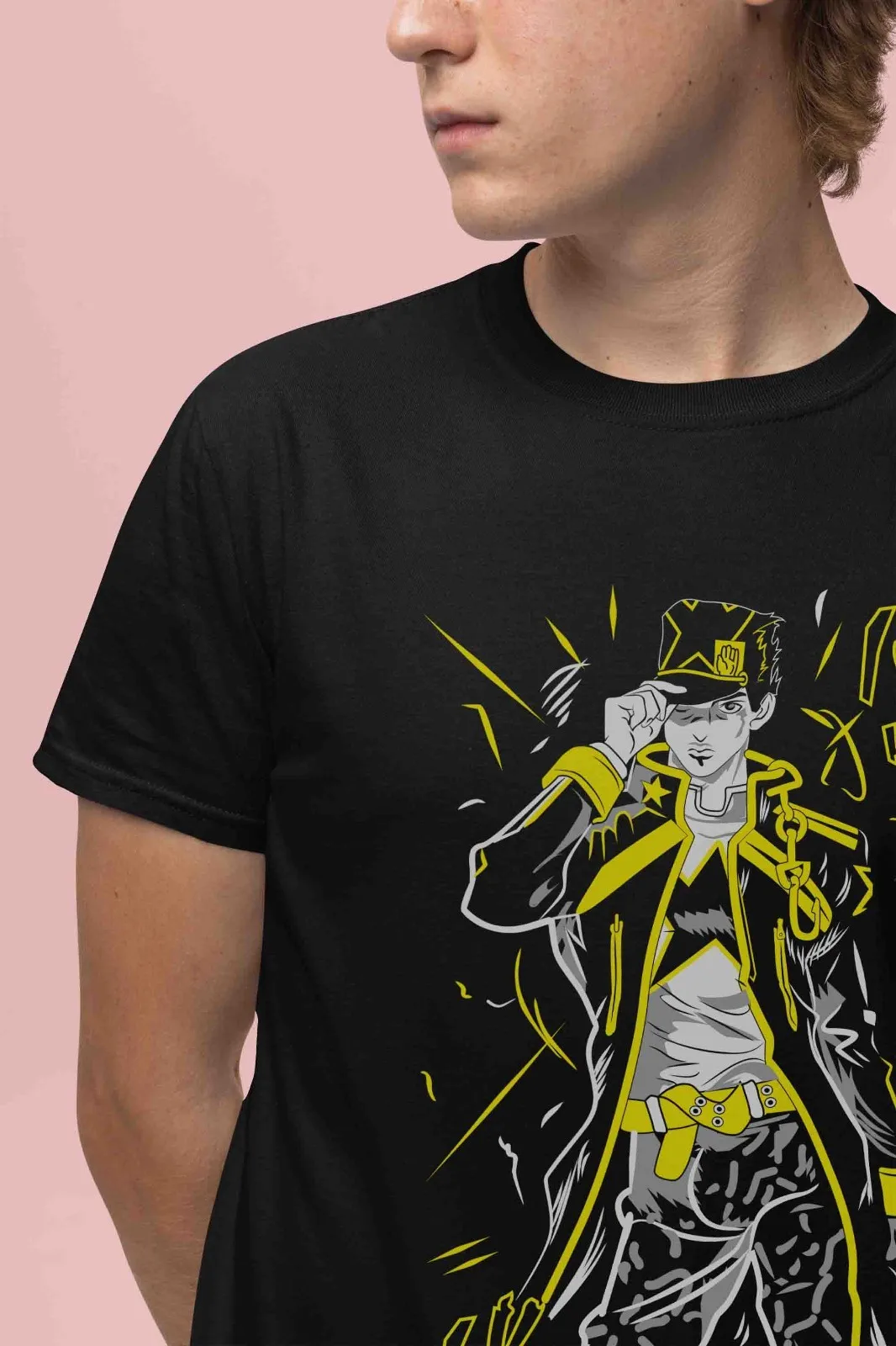 Jojo's Bizarre Adventure T-Shirt Jotaro Tshirt Dio Joseph Shirt Giorno Anime Tee