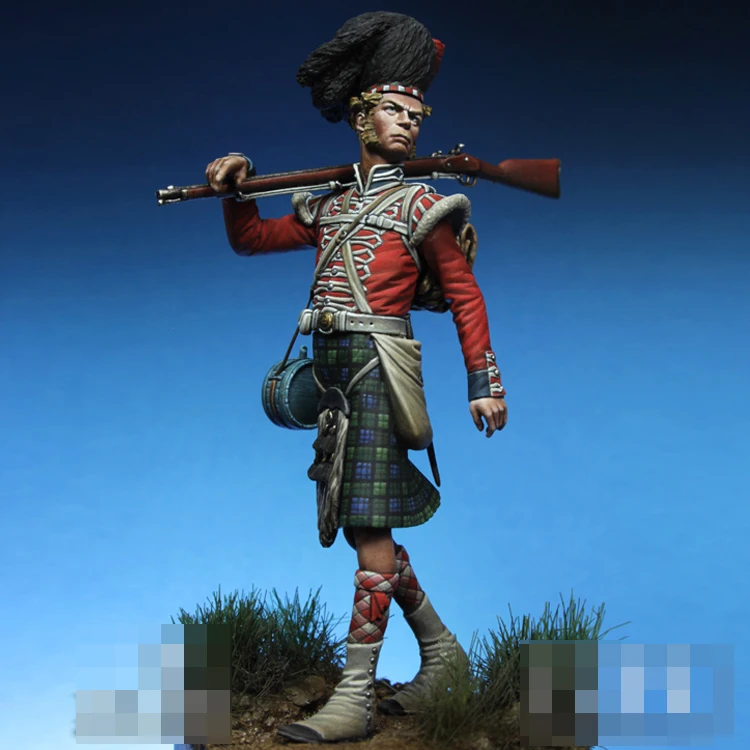 

1/32 частные, 42nd Highlanders, 54 мм, фигурка модели из смолы GK, несобранный и Неокрашенный комплект