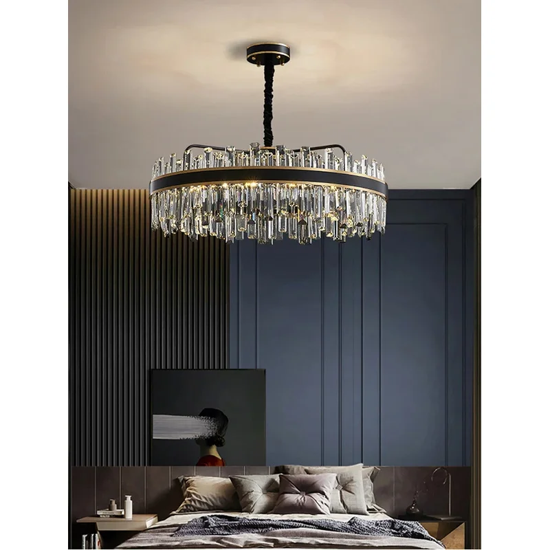 

Chandelier Indoor Round Lighting Crystal Chandelier Light Fixture Luxury Living Room Decoration For Dining Room Living Room