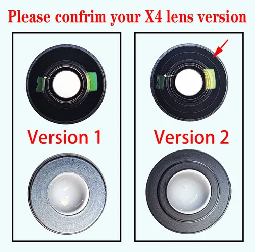 Nueva lente de cristal frontal de repuesto Insta360 y anillo circular O de aluminio y Metal para pieza de reparación de cámara Insta360 One X4 1 Uds