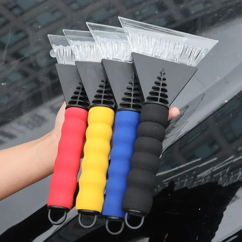 Car Ice Scraper / Snow Remover, Windshield Ice Breaker & Brush Tool for Winter Auto Window Cleaning