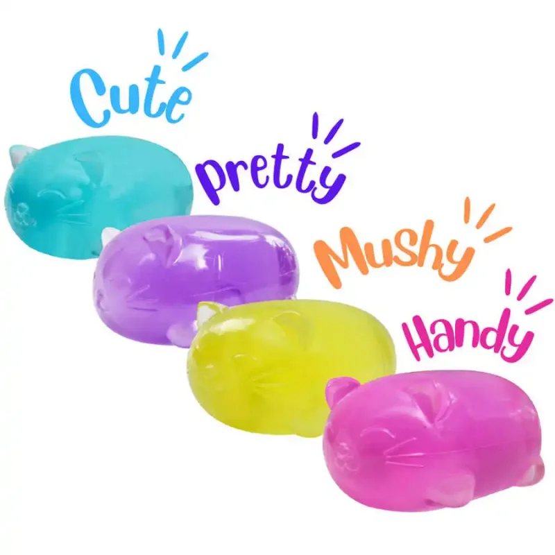 1Pc Cute Cat Maltose Decompression Squishy Toy  Odorless Non-toxic Fun Toy Pressure Relief Tool For Adults and Students