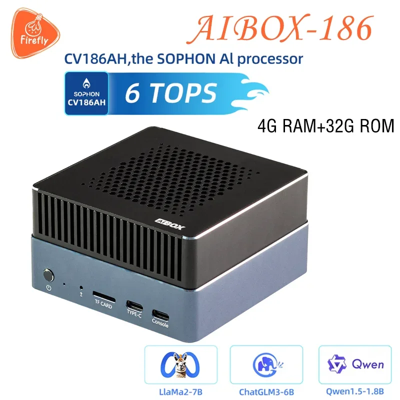 

AIBOX-186 AI Edge Computing Embedded PC Deepseed6T Large Model Privatization Deep Learning Computing CV186AH