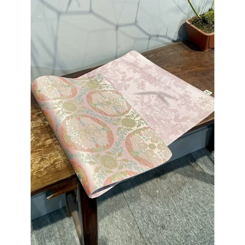 Double-sided large rectangular tea party household table flag tablecloth thermal insulation pad fabric accessories