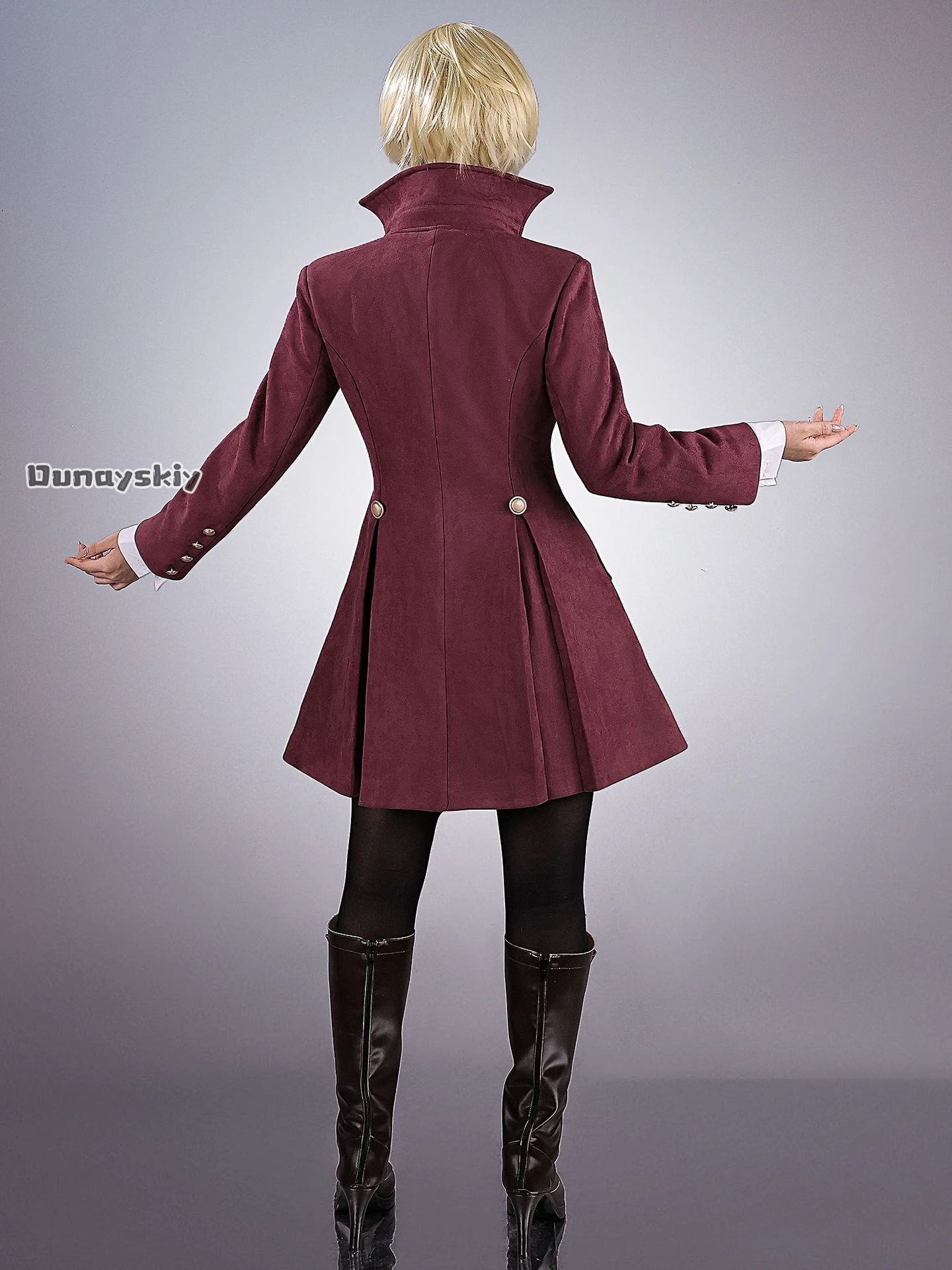 Cosplay Anime Alois Trancy Costume Purple Evening Dress Coat Shirt Uniform Wig Fullset Halloween Party Masquerade Costumes view 3