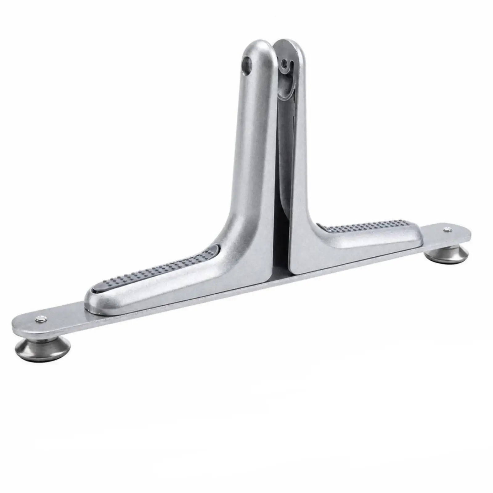 Office Partition Panel Floor Support with 420mm Base Plate and Rubber Grip Arms for Desk Divider Mounting Hardware