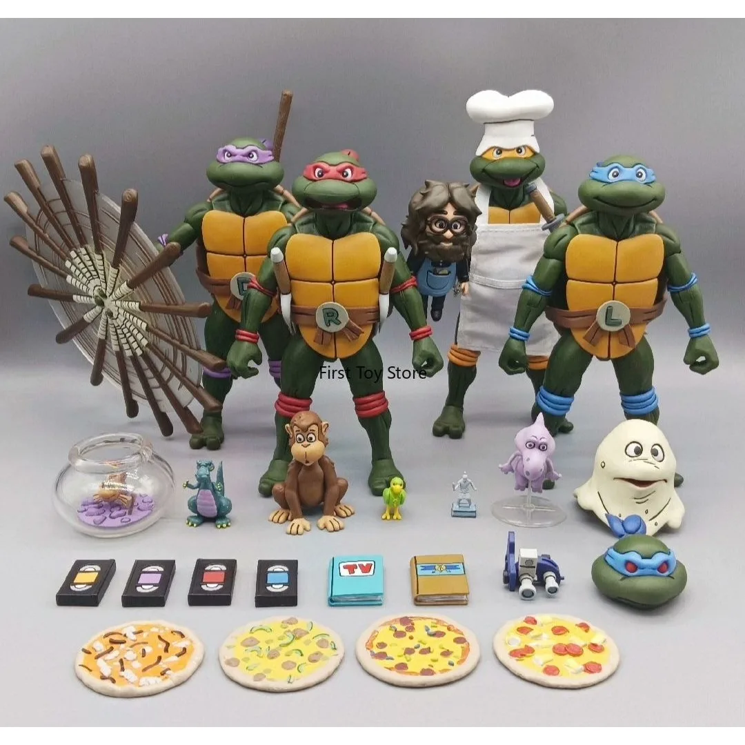 

В наличии: Коллекционная фигурка NECA Divine Tortoise Ninja TMNT из анимационного сериала, масштаб 1/12, из Нью-Йорка, подарок для коллекционеров.