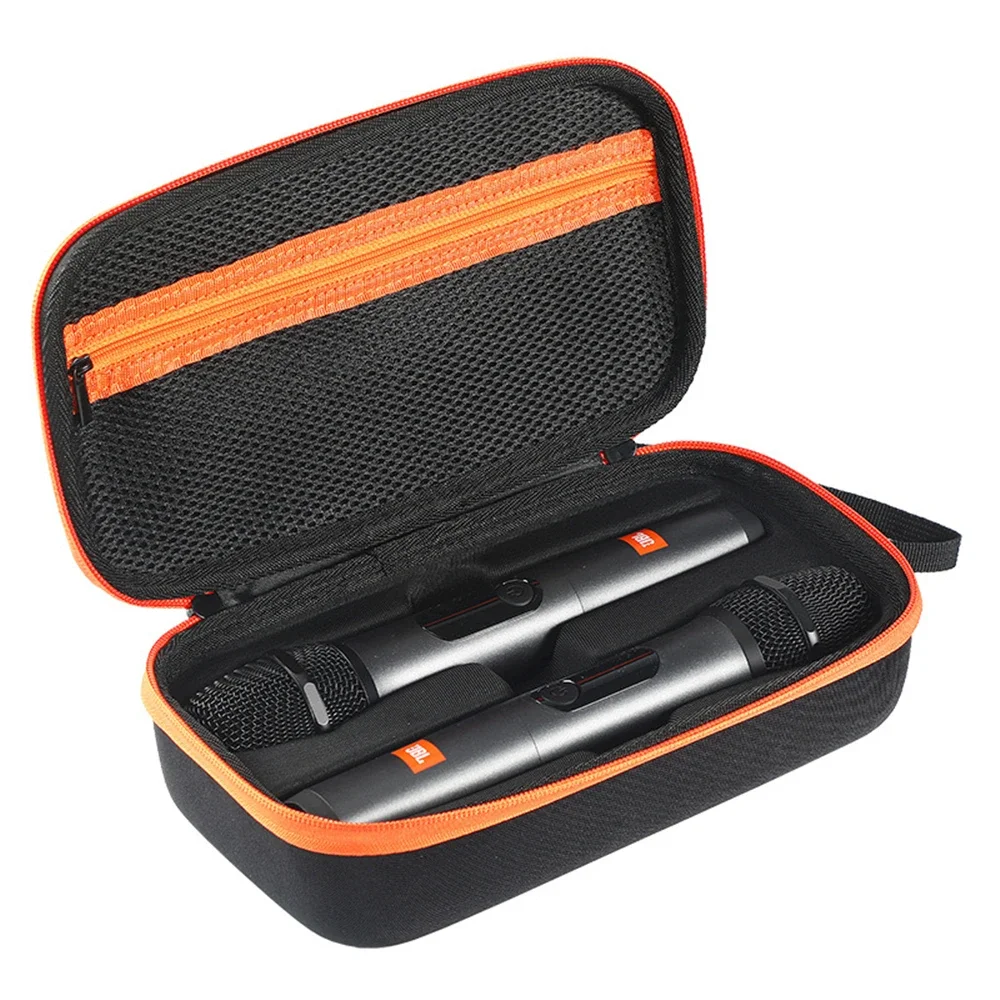 Wireless Microphone Storage Case for JBL PartyBox Wireless Mic Shockproof Handheld Dual Mic Hard Travel Carrying Bag  Accessorie