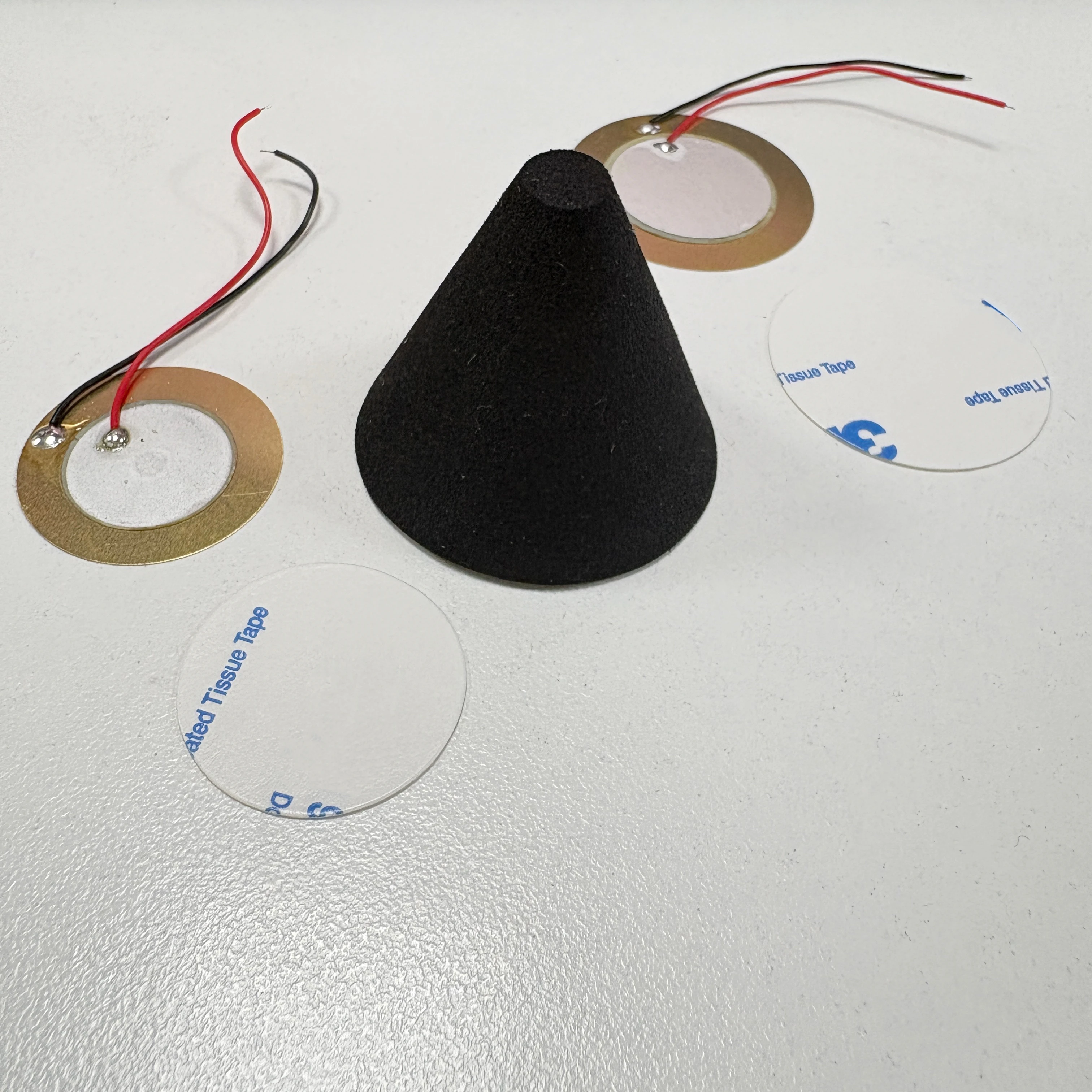 Piezo Head & Rim Trigger Cone For Roland KD-12X/KD-14X PD-8x/PD-10x/PD-12x With Double Tape Electronic Drum Replacement