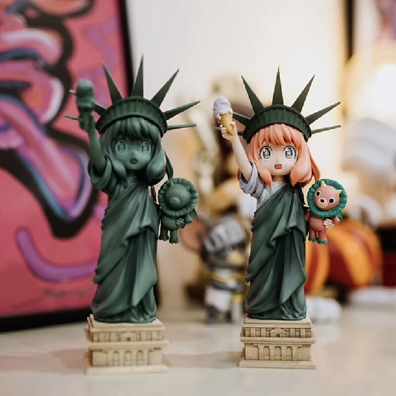 

pyxfamily Anime Figures Anya Forger Action Figurines Gk Pvc Statue Collection Model Desk Decora Cute Toys Birthday .Gifts Doll
