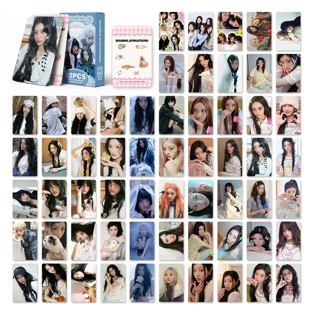 92PCS New album MAMHILAPINATAPAI greeting card Lomo Card mini sticker HD Printd Photocards Fans Collection Gift Photo Cards image 3