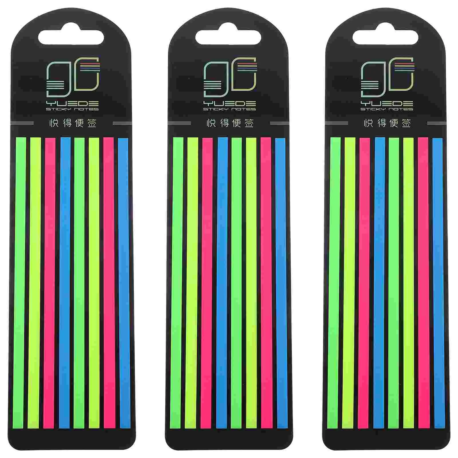 3 Boxes Notes Neon Signs Highlighter Tape Bright Strip Professional Reading Strips The Pet Book Accessory Office Mark