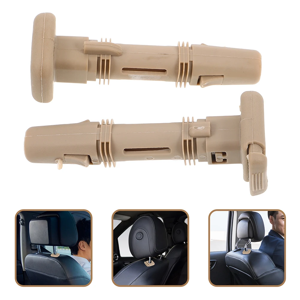 5 Pcs Car Headrest Accessories Guide Insert for Headrests Front Seat Post Plastic