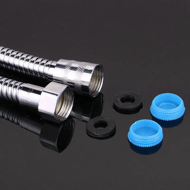 خرطوم دش عالي الضغط مقاوم للانفجار الحمام الفولاذ المقاوم للصدأ 1.5 متر/2 متر دش خرطوم دش اتصال انبوب ماء خرطوم الأنابيب