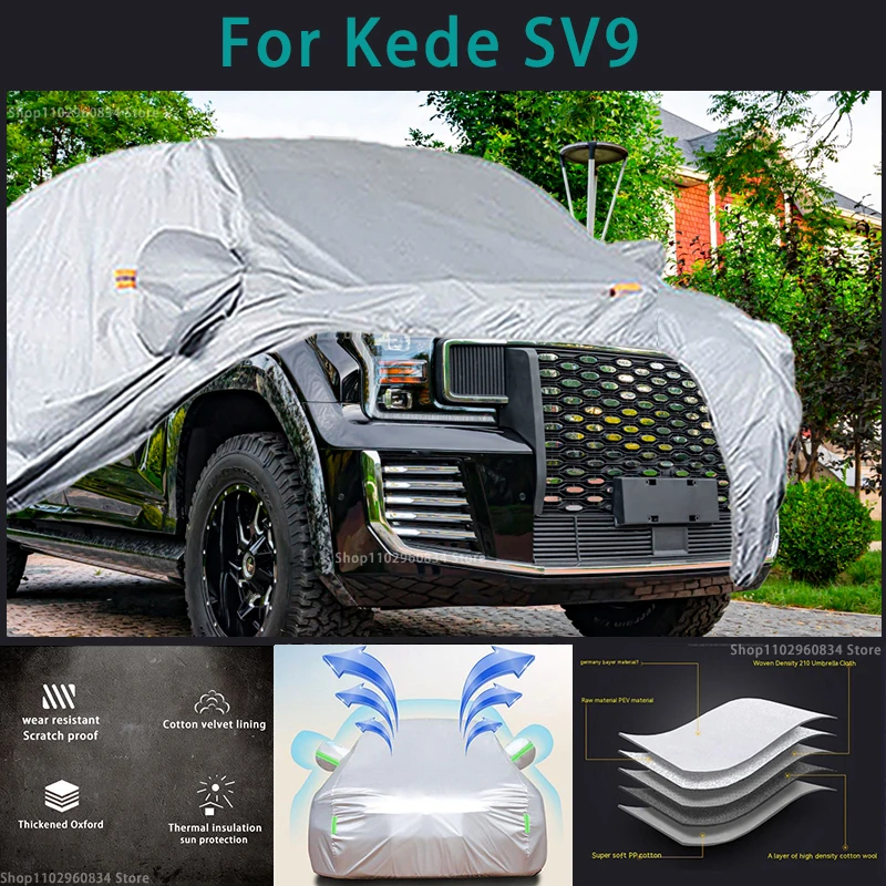 

For Kede SV9 210T Full Car Covers Outdoor Sun uv protection Dust Rain Snow Protective Auto Protective cover