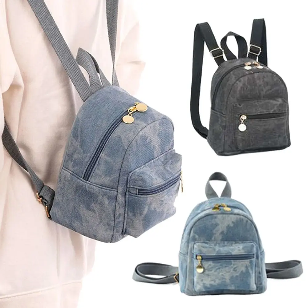 Denim Fashion Backpacks for Women Latest Trend Students School Bag Small Mini Rucksack Mochilas Para Mujer Bolsa Feminina