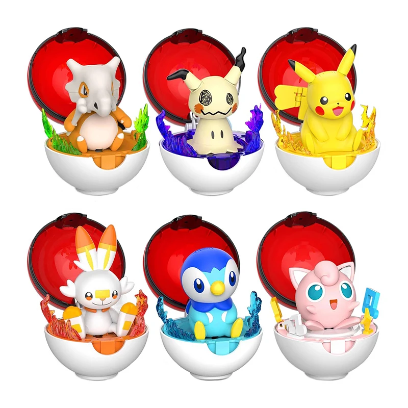 البوكيمون تحويل لعبة سلسلة أنيمي الشكل بيكاتشو جيجليبف Cubone Piplup قابلة للتطوير دمية نموذج الحلي هدايا عيد ميلاد الأطفال