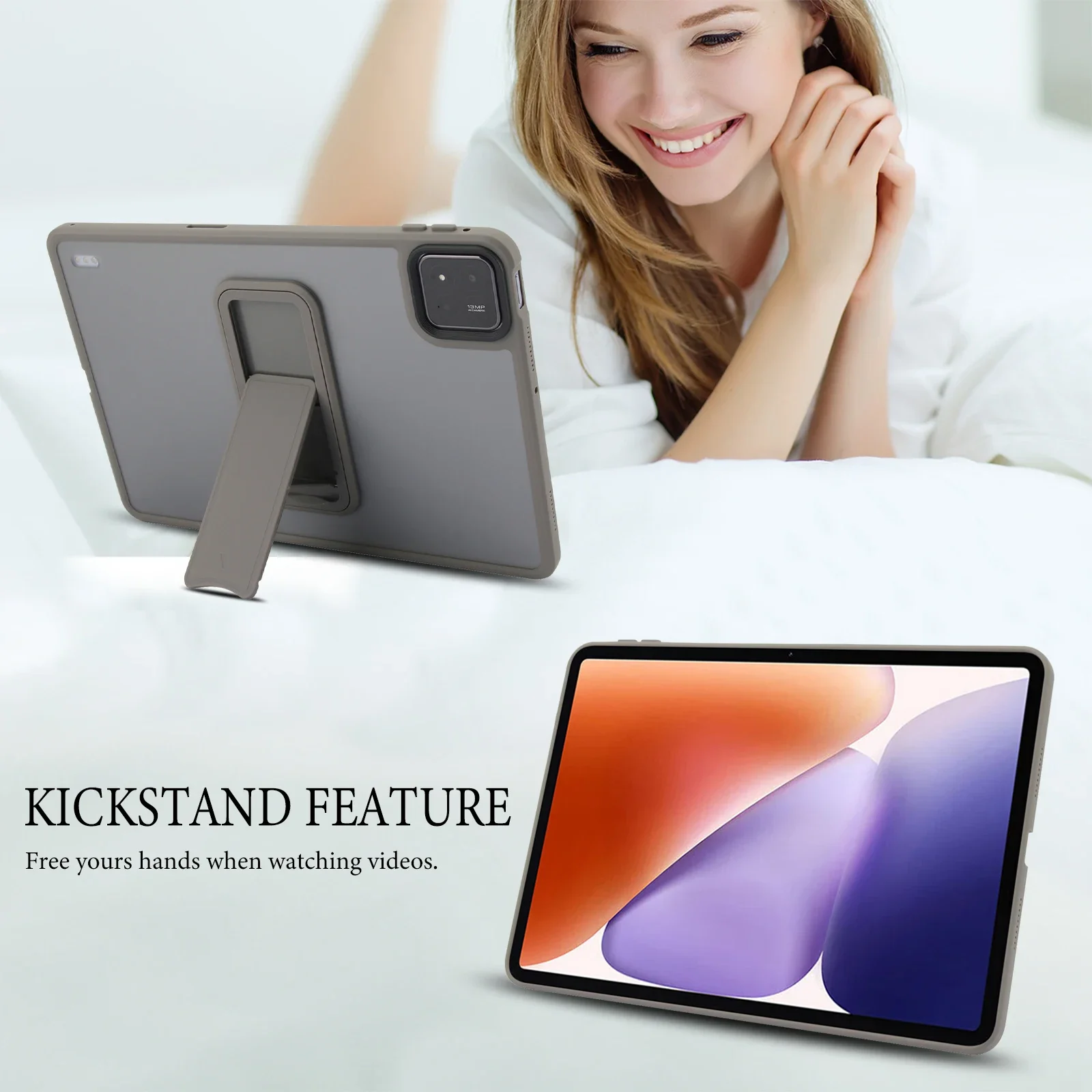 Translucent Kickstand Tablet Case For Xiaomi MI Pad 8 7 6 5 Pro 6S 7S for Redmi K Pad Pro SE 11 8.7 12.1 Case Matte Stand Cover