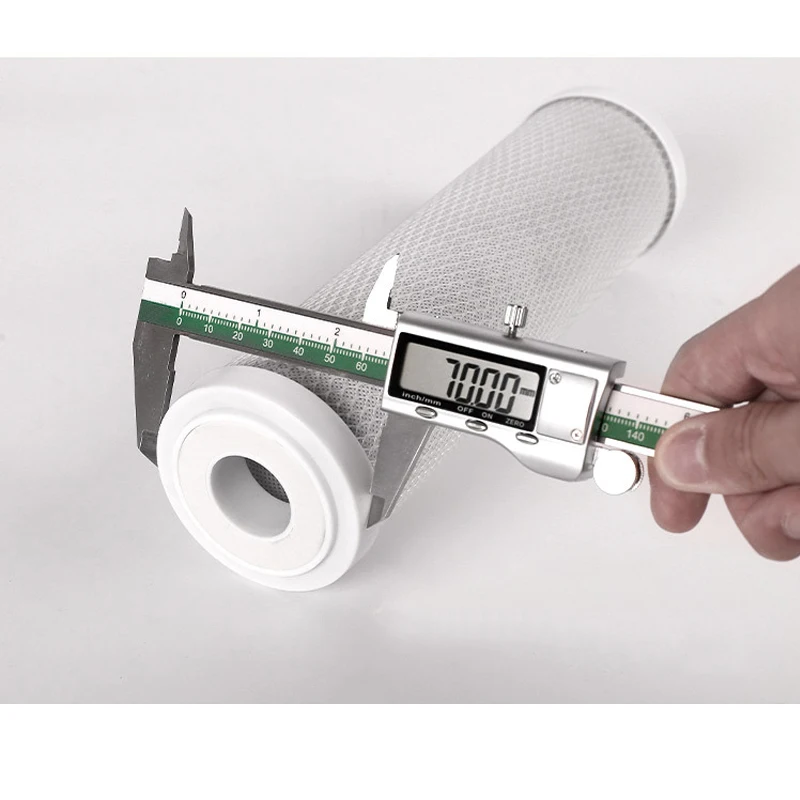 فلتر لتنقية المياه 10 بوصة CTO مضغوط الكربون المنشط استبدال المياه خرطوشة RO نظام التناضح العكسي جزء المطبخ